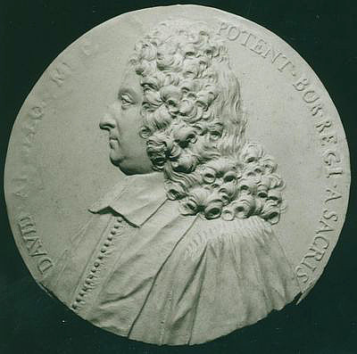 Ancillon, Charles the Younger<br>Minister in Berlin, born in Metz 1651, + Berlin 1723, plaster medal