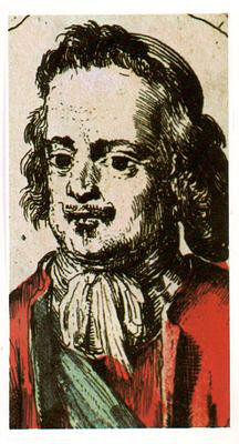 Arnaud, Henri<br>1643-1721<br> Waldensian leader, 1691 45 years old, copper engraving by Romeyn de Hooghe