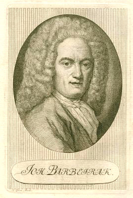 Barbeyrac, Jean<br>1674-1744<br>French-Reformed minister and philosopher in Berlin