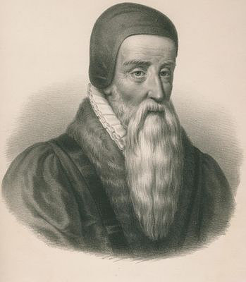 Beza, Theodore<br>1519-1605<br>Successor of Calvins in Geneva, lithography 19th century by E. Nesle