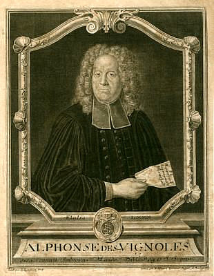 de Vignolles, Alphonse<br>1649-1744<br>French-Reformed minister in Schwedt and Berlin, copper engraving