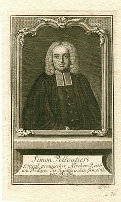 Pelloutier, Simon<br>1694-1757<br>French-Reformed minister in Berlin, copper engraving