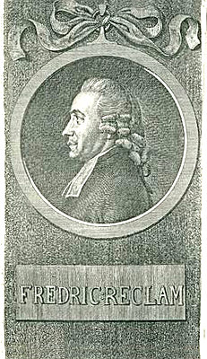 Reclam, Frédéric<br>1741-1789<br>French-Reformed minister in Berlin, etching