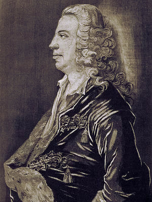 Superville, Daniel de<br>1696-1773<br>Founder of the university of Erlangen, gobelin