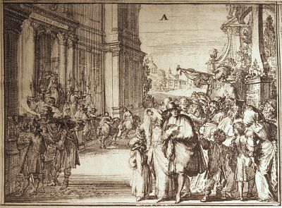 The Flight of the Huguenots<br>Plate 1 - section A