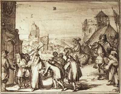 Persecution of the Huguenots according to Romeyn de Hooghe<br>Plate 1 - section B