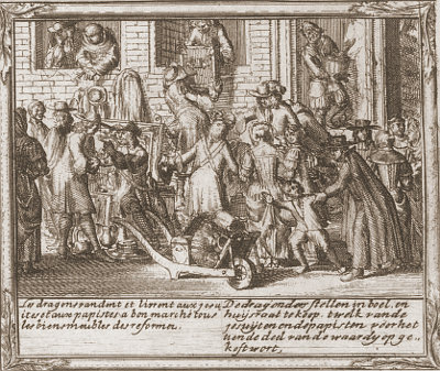 Persecution of the Huguenots according to Romeyn de Hooghe<br>Plate 2 - section H