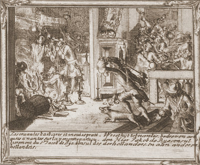 Persecution of the Huguenots according to Romeyn de Hooghe<br>Plate 2 - section L