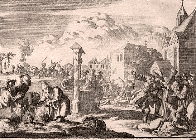 Persecution of the Huguenots in Niort by Marsaut
