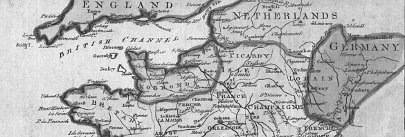 Map - Map of France in the 18th century